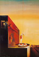 "Oeufs sur le plat sans le plat (1932)", par Salvador Dal&iacute;