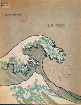 Couverture de La Mer, Trois esquisses symphoniques de Debussy, 1905