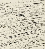 Une page du manuscrit de Madame Bovary
