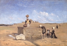 Bretonnes au puits, par Camille Corot