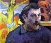 Autoportrait au Christ jaune, par Paul Gauguin