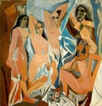 Les demoiselles d'Avignon, par Pablo Picasso