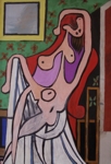 Grand nu au fauteuilrouge, par Pablo Picasso